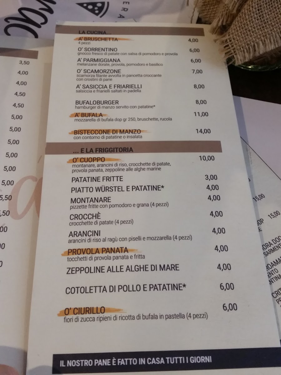 Menu A' Verace Pizzeria Napoletana-7